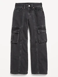 Super Baggy Wide-Leg Cargo Jeans for Girls