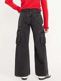 Super Baggy Wide-Leg Cargo Jeans for Girls