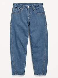 High-Waisted Barrel-Leg Jeans for Girls
