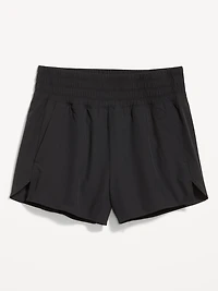 Extra High-Waisted Crinkle Run Shorts -- 3-inch inseam