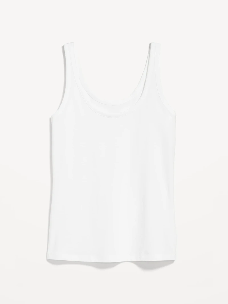 First-Layer Scoop-Neck Tank Top