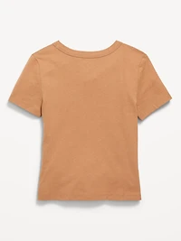 Fitted Short-Sleeve Licensed Graphic T-Shirt for Girls