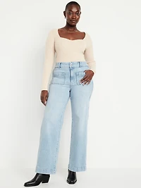 Extra High-Waisted Wide-Leg Jeans