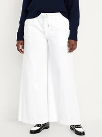 High-Waisted Super Wide-Leg Drapey Pants