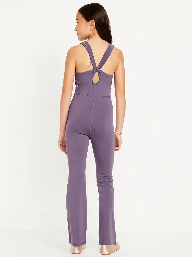 Sleeveless PowerChill Flare-Leg Bodysuit for Girls