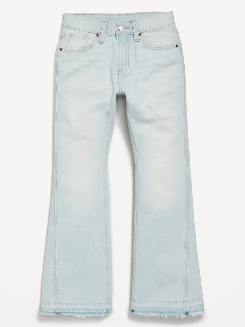 High-Waisted Baggy Flare-Leg Jeans for Girls