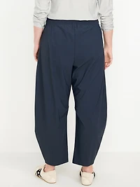 High-Waisted SleekTech Barrel Ankle Pants