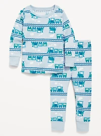 Unisex Printed Snug-Fit Pajama Set for Toddler & Baby