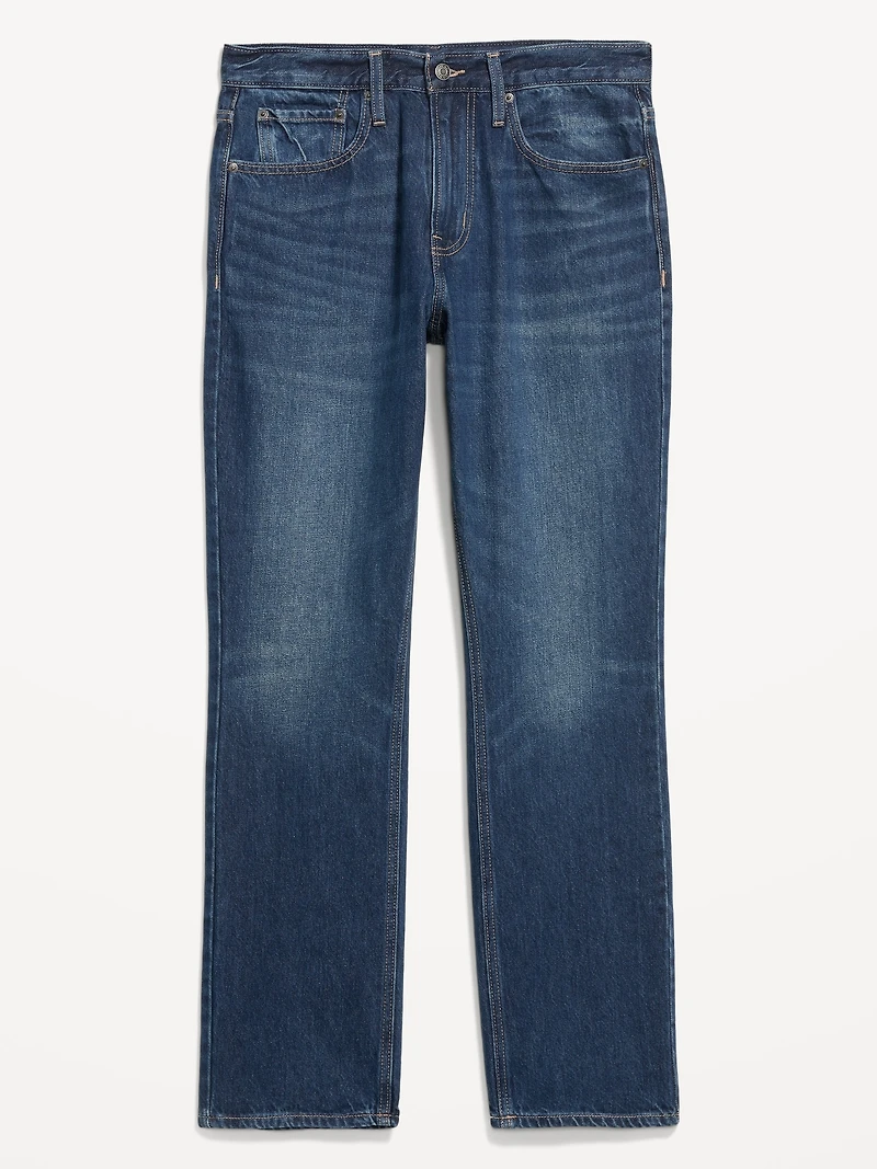 Structured Straight Non-Stretch Jeans