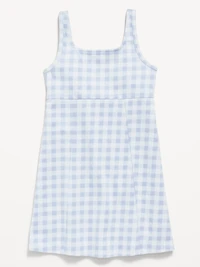 Printed Sleeveless Swing Dress for Girls