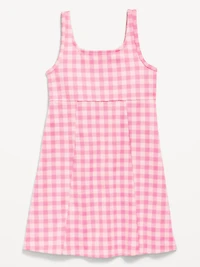 Printed Sleeveless Swing Dress for Girls