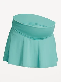 Jupe-short PowerSoft à volants taille rabattable de maternité