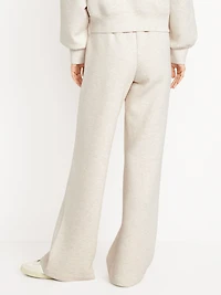 High-Waisted Bounce Fleece Wide-Leg Sweatpants