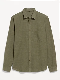 Classic Fit Linen-Blend Shirt