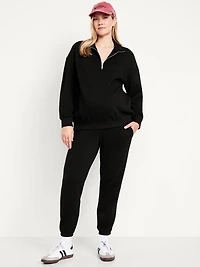 Pantalon de jogging de maternité à taille rabattable