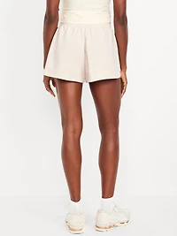 Extra High-Waisted Dynamic Fleece Sweat Shorts