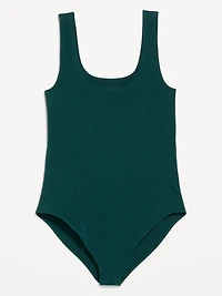 Double-Layer Scoop-Neck Bodysuit