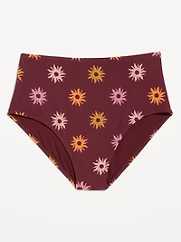 High-Waisted Bikini Swim Bottoms