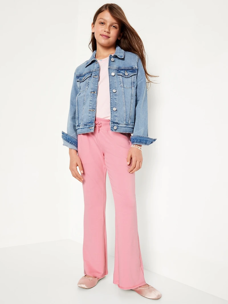 Mid-Rise Flare-Leg Fleece Sweatpants for Girls