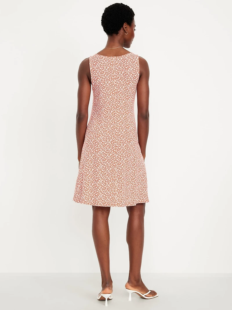 Sleeveless Mini Swing Dress