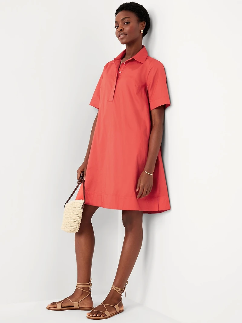 Mini Swing Shirt Dress