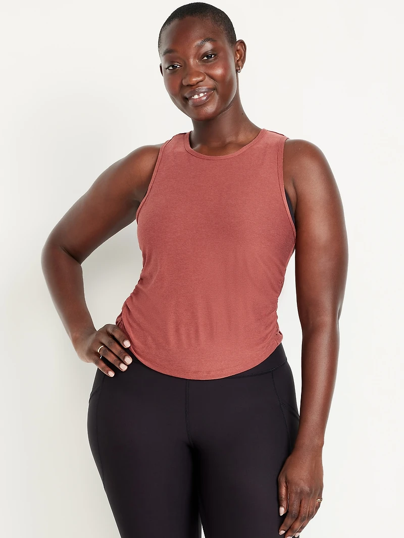 CloudMotion Ruched Tank Top