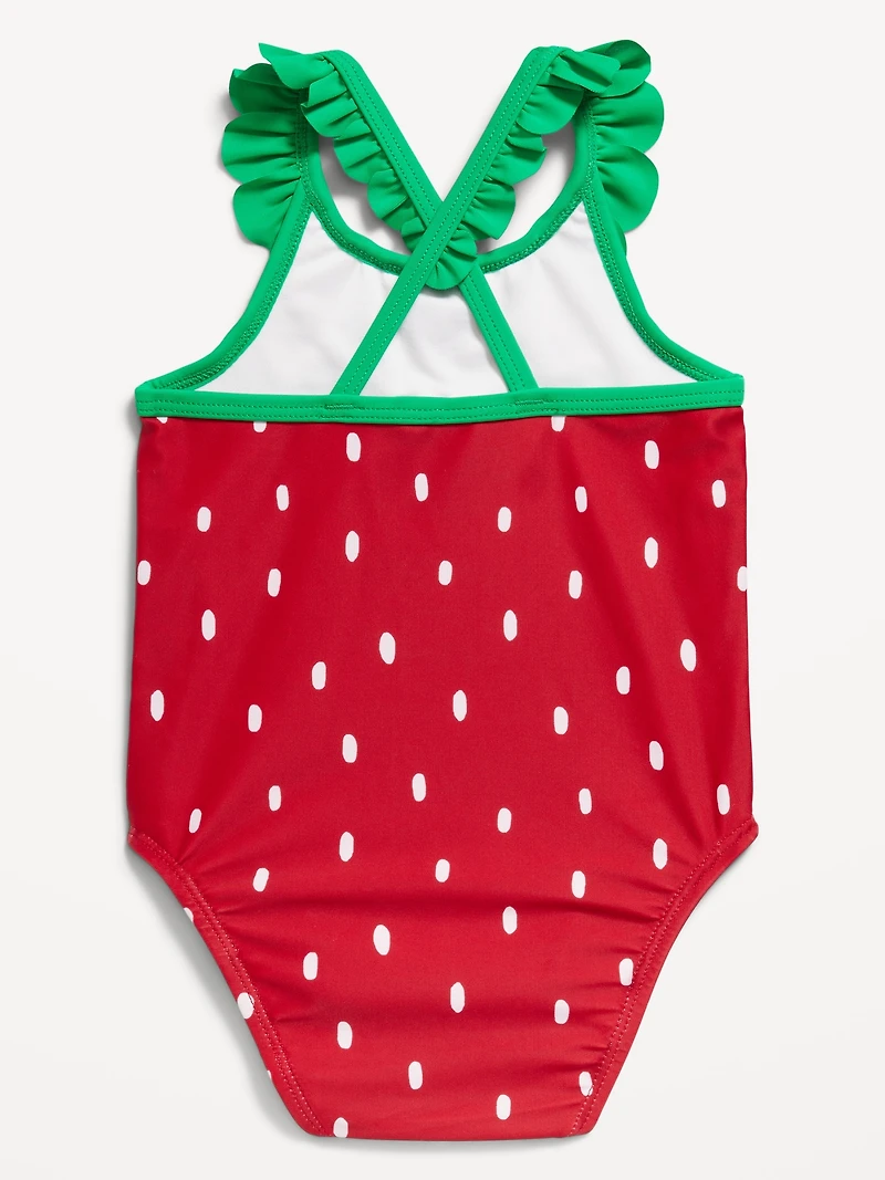 Ruffled One-Piece Swimsuit for Baby