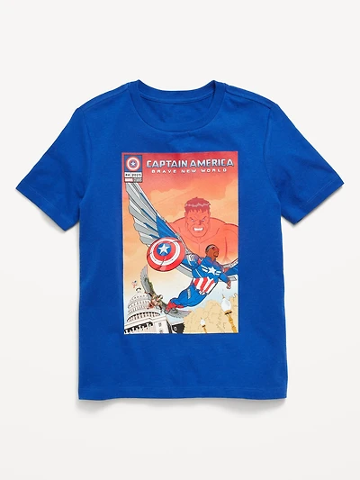 Marvel™ Captain America Gender-Neutral Graphic T-Shirt for Kids