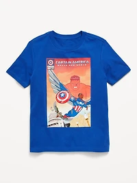 Marvel™ Captain America Gender-Neutral Graphic T-Shirt for Kids