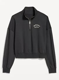 SoComfy Oversized Logo Half-Zip Sweatshirt
