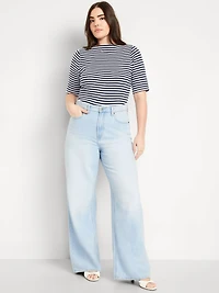 High-Waisted Baggy Wide-Leg Jeans