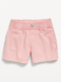 Twill Pull-On Shorts for Toddler Girls