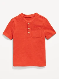 Short-Sleeve Henley Pocket T-Shirt for Toddler Boys
