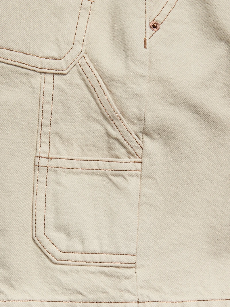 Knee Length Baggy Carpenter Jean Shorts for Boys