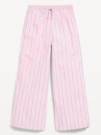 Lighweight Printed Poplin Pants for Girls