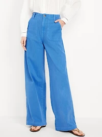 High-Waisted Baggy Wide-Leg Jeans