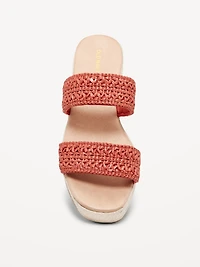 Double-Strap Espadrille Sandals