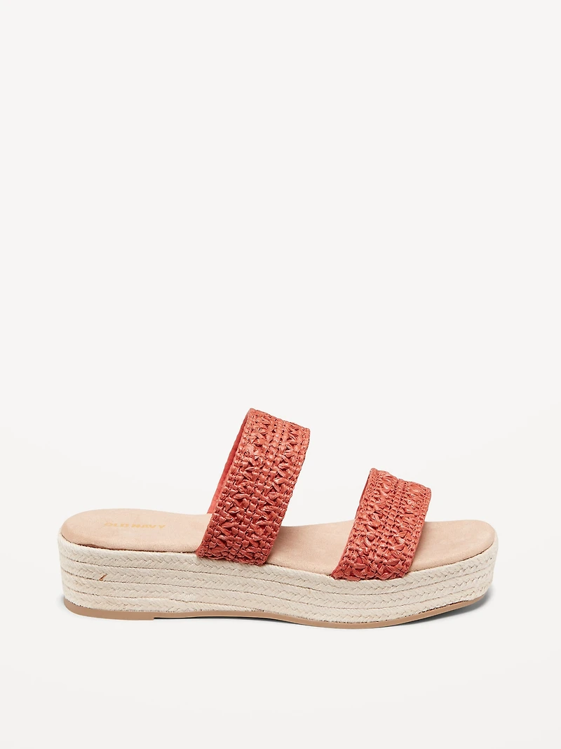 Double-Strap Espadrille Sandals