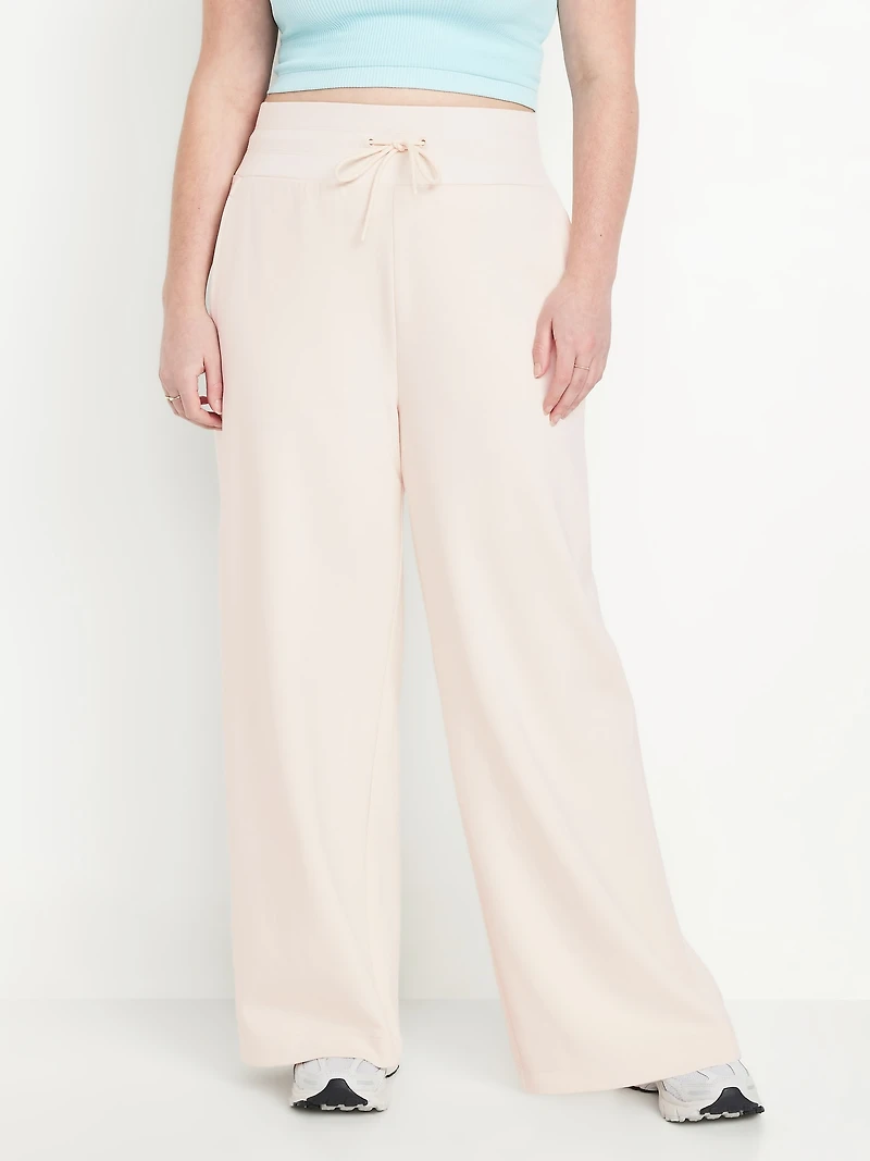 Dynamic Fleece Wide-Leg Sweatpants