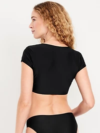 Tie-Front Swim Cover-Up