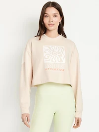 Dynamic Fleece Oversized Crop Sweatshirt