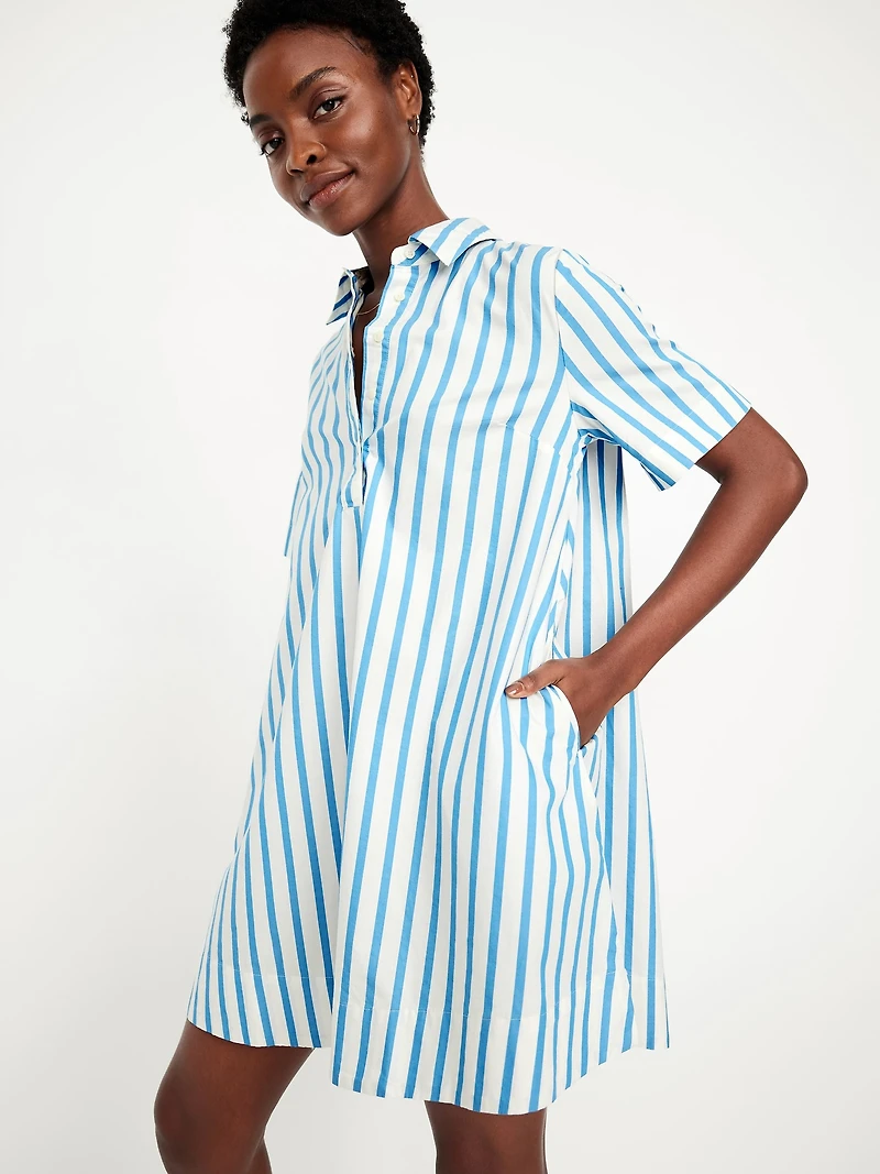 Mini Swing Shirt Dress