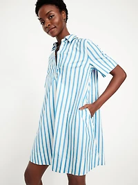 Mini Swing Shirt Dress