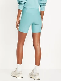 High-Waisted PowerSoft Biker Shorts -- 6-inch inseam
