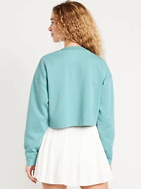 Dynamic Fleece Oversized Crop Sweatshirt