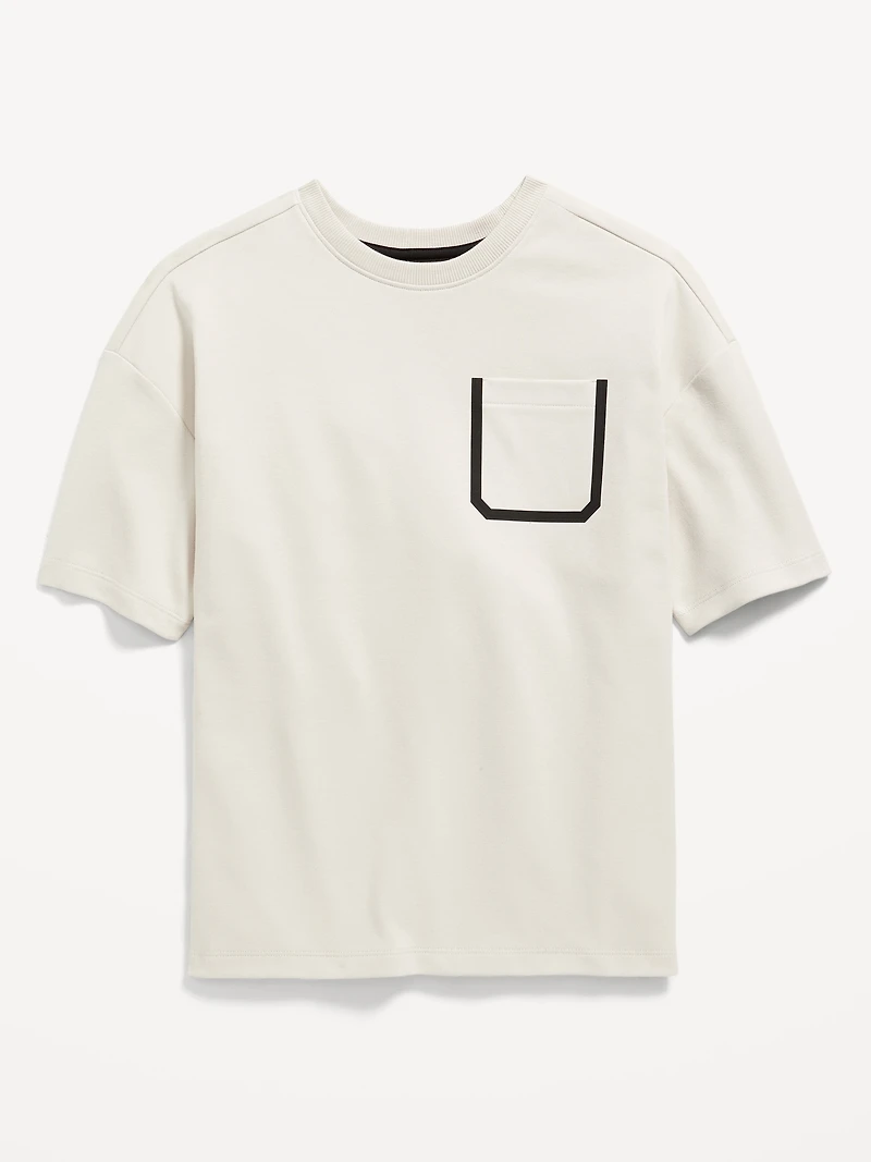 Dynamic Fleece Oversized Pocket T-Shirt for Boys