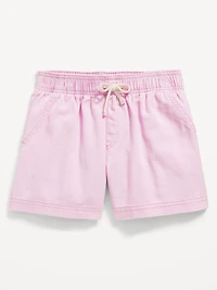 High-Waisted Pull-On Twill Shorts for Girls