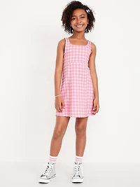 Printed Sleeveless Swing Dress for Girls