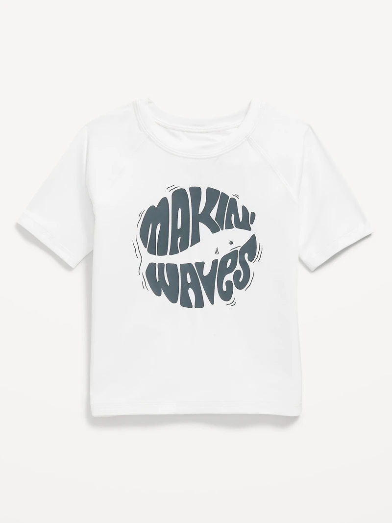 Rashguard Graphic Swim Top for Toddler Boys