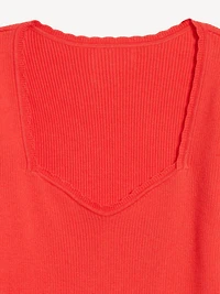 Long-Sleeve Ribbed Sweater